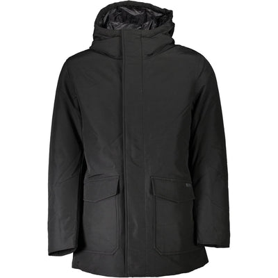 Schwarze Baumwolljacke