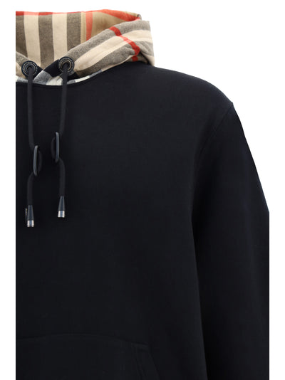 Eleganter schwarzer Samuel-Hoodie in Übergröße