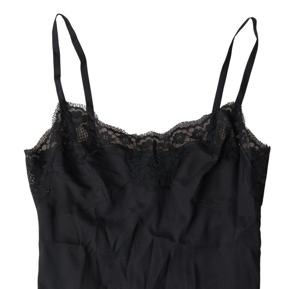 Elegantes schwarzes Seidenmischungs-Camisole