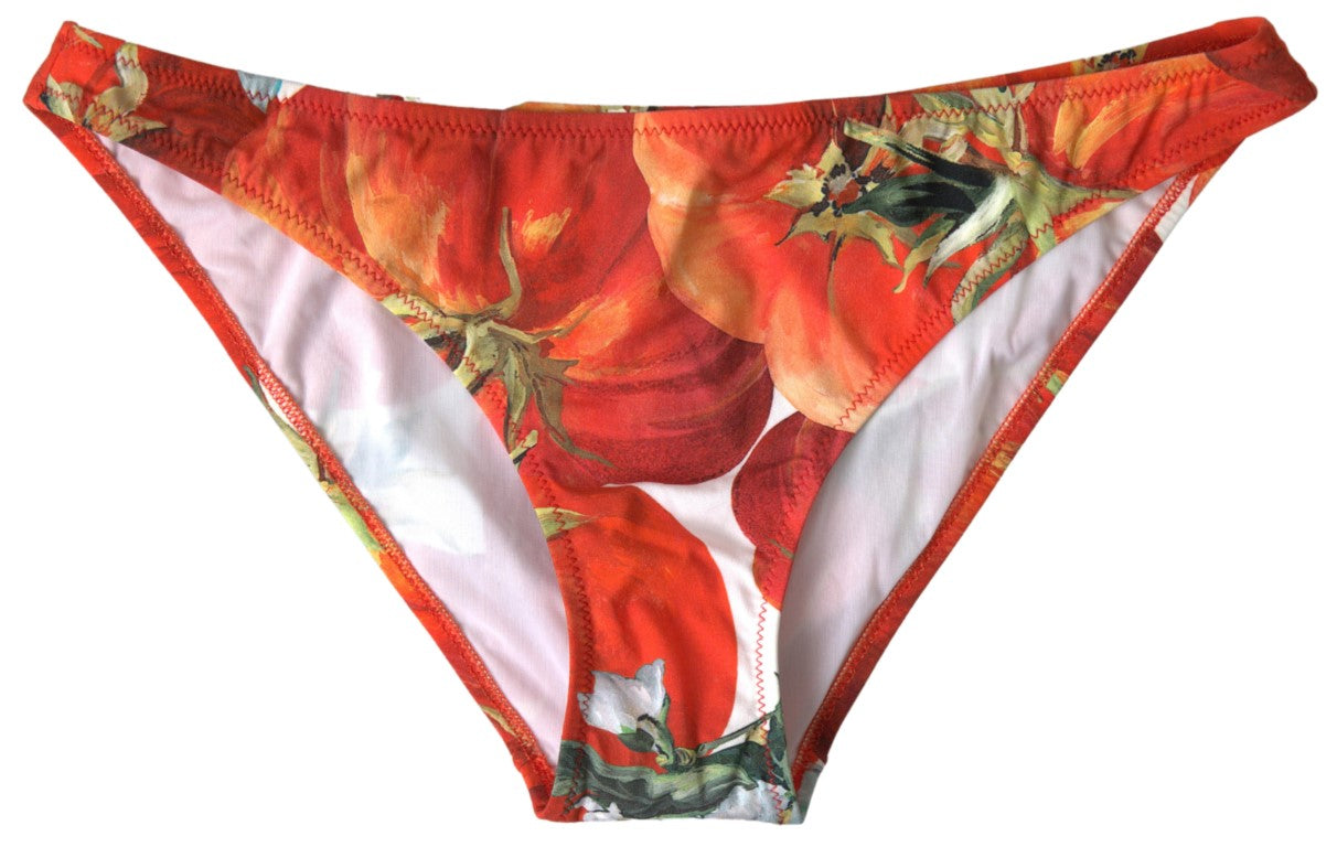 Schickes Bikini-Höschen mit Kürbis-Print