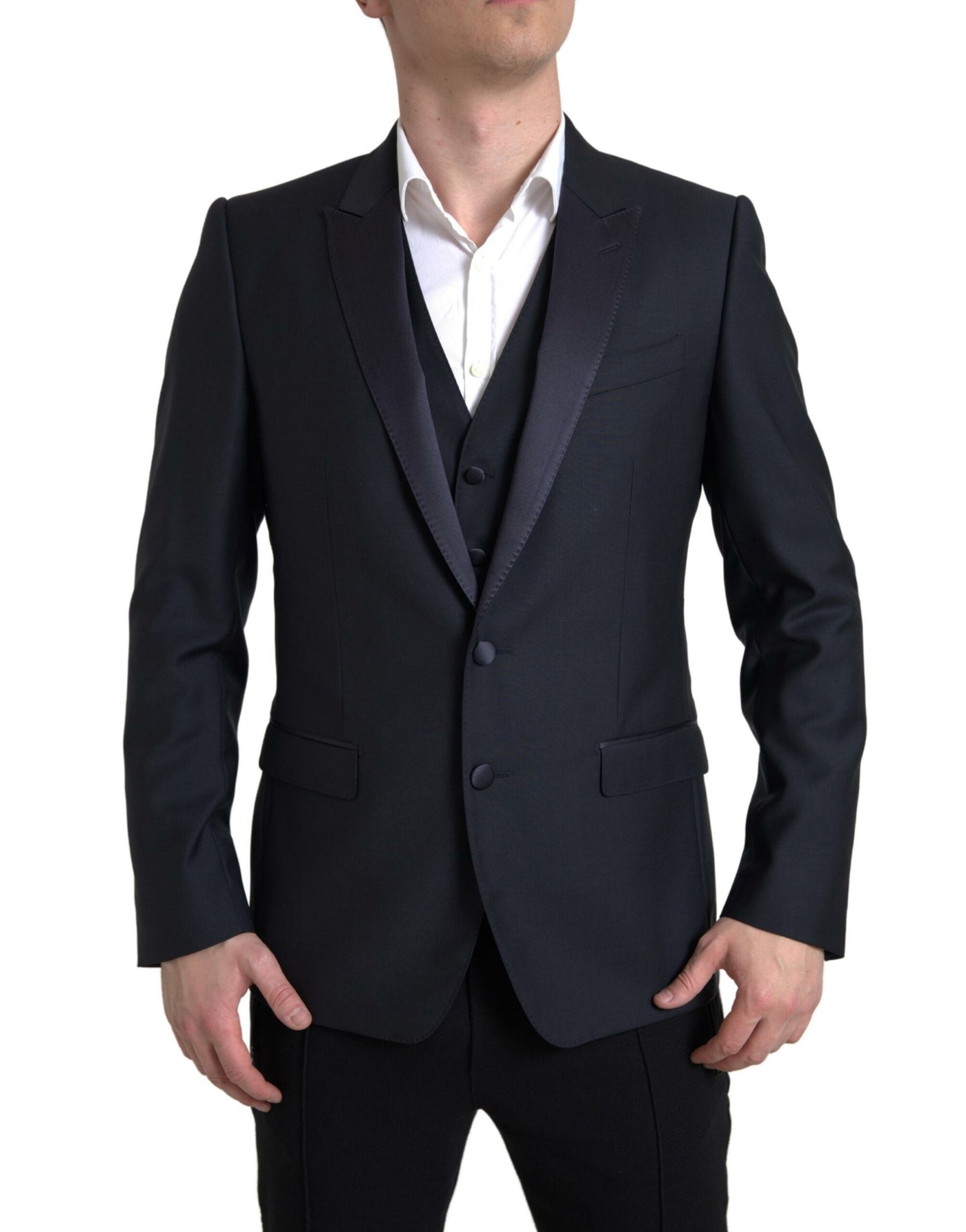 Eleganter zweiteiliger Slim Fit Martini-Anzug