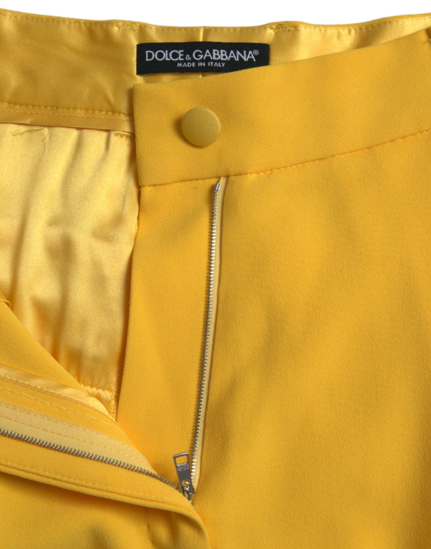 Bermuda-Shorts mit hoher Taille in Sunshine Yellow