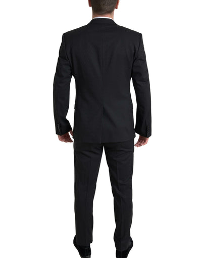 Exklusive Martini Schwarz Slim Fit Anzug