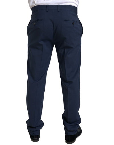 Eleganter zweiteiliger blauer Slim Fit-Anzug