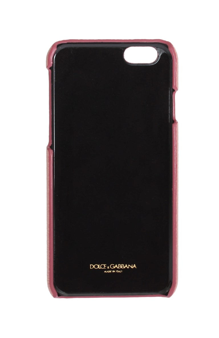 Schicke rosa Leder-Kristall iPhone Tasche