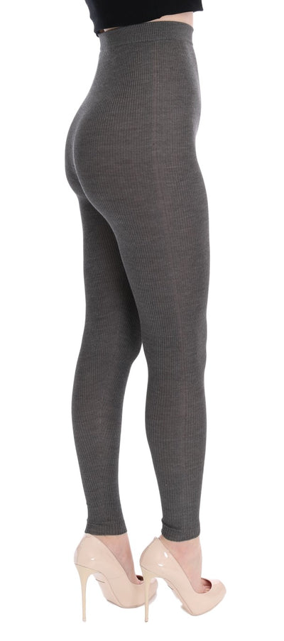 Elegante Kaschmirstrumpfhose mit hoher Taille