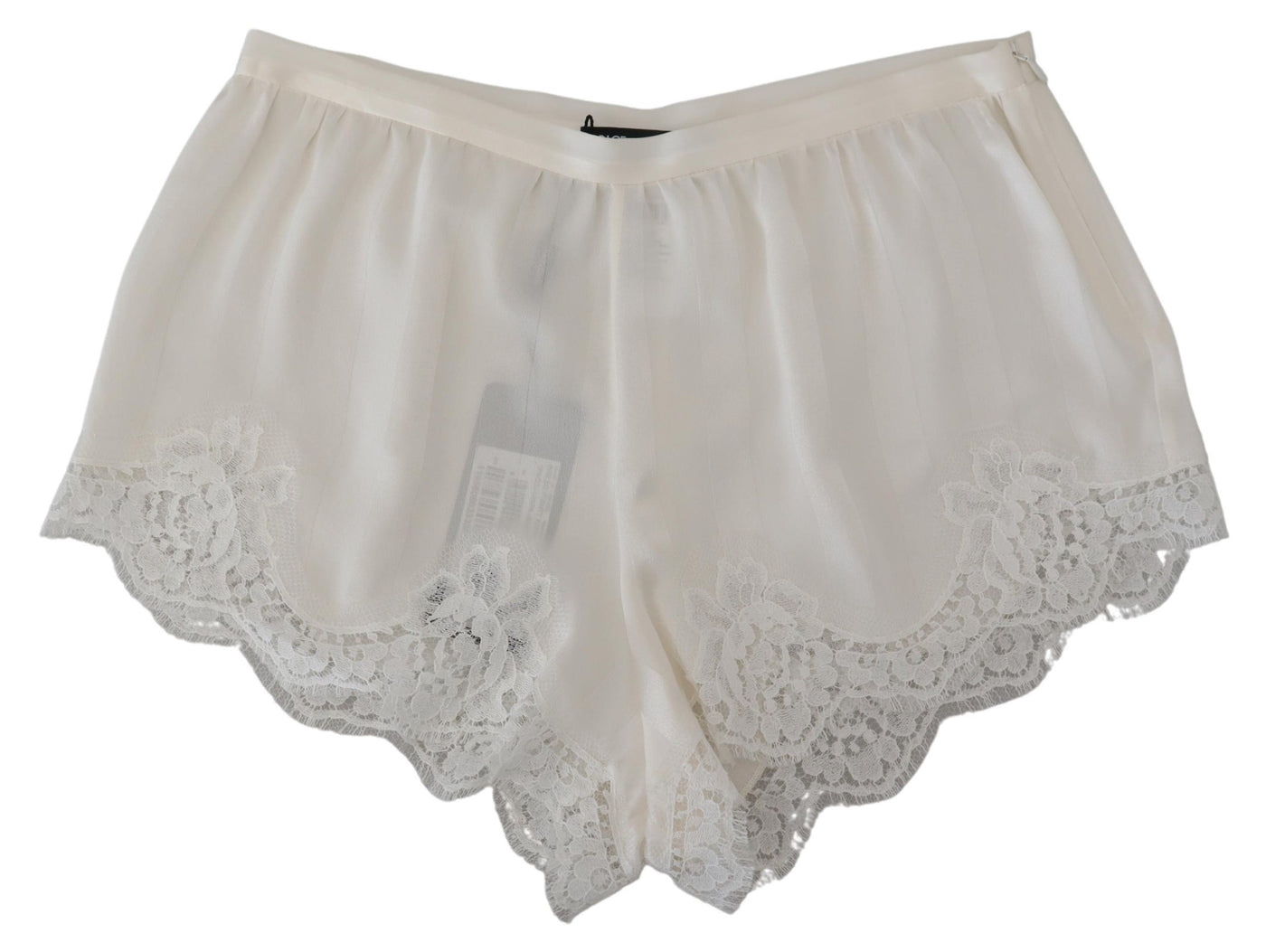 Elegante weiße Spitzen-Dessous-Shorts