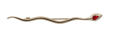 Elegante Silber Kristall Brosche Pin