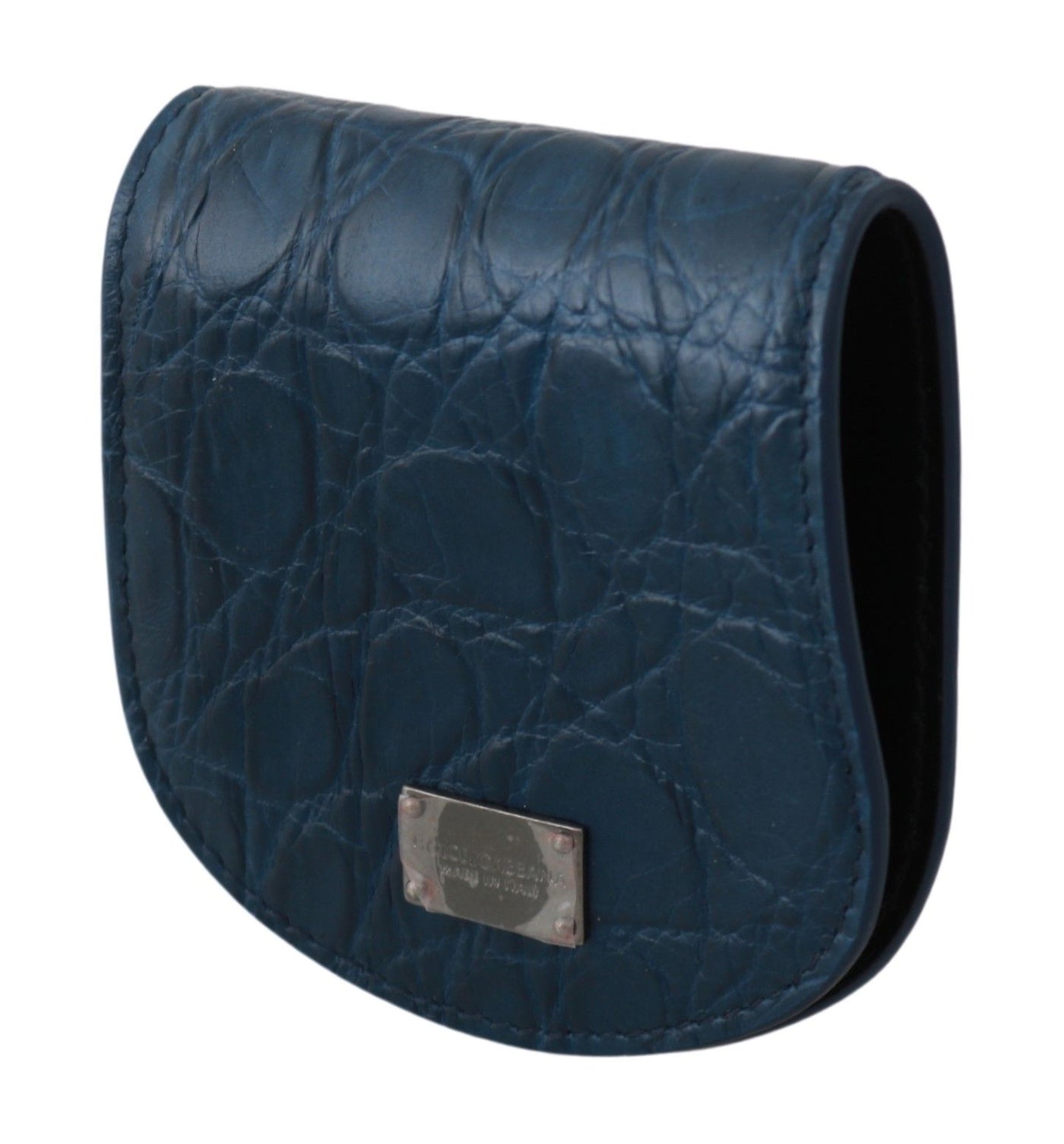 Elegantes blaues Caimano Kondom Etui Brieftasche