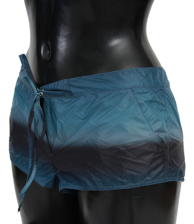 Blaue Ombre Shorts Strandbekleidung Bikini Badeanzug