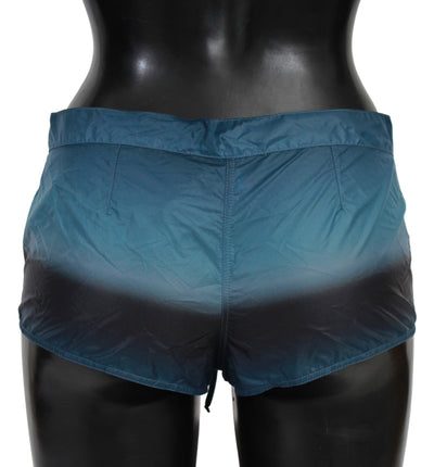 Blaue Ombre Shorts Strandbekleidung Bikini Badeanzug