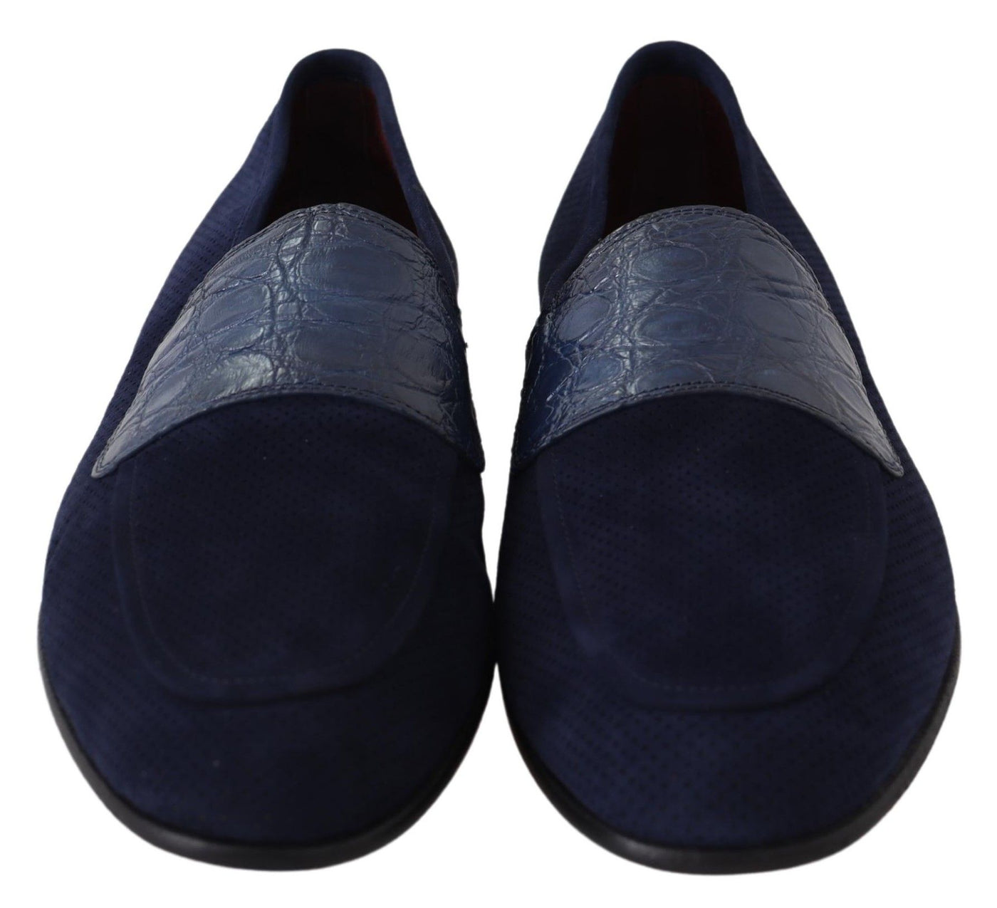 Elegante blaue Loafers aus Wildleder