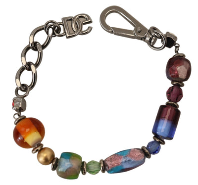 Multicolor Perlen Silber Kette Armband