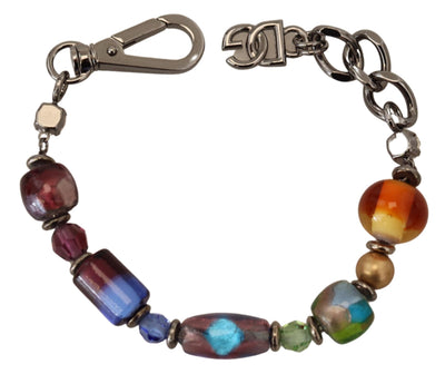 Multicolor Perlen Silber Kette Armband