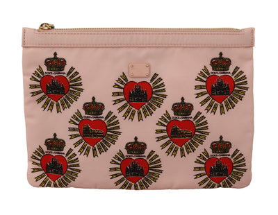 Elegantes rosa Herz Clutch Wallet