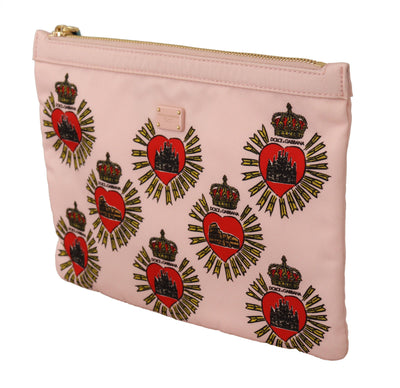 Elegantes rosa Herz Clutch Wallet