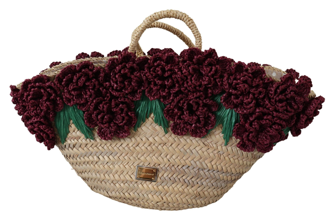 Chic Floral Straw Tote Eleganz