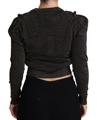 Eleganter Cropped Sweater mit Logo-Detail