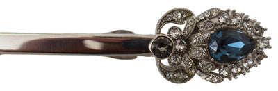 Elegante Silber Glas Brosche Pin