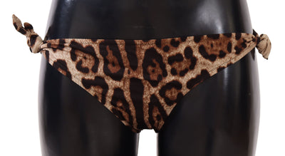 Elegantes Bikini-Unterteil mit Leopardenmuster