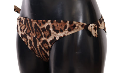 Elegantes Bikini-Unterteil mit Leopardenmuster