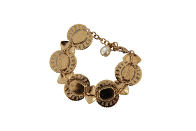 Champagner Kristall Gold Kette Armband