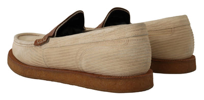 Elegante weiße Loafers aus Krokodilleder