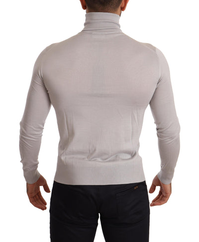 Eleganter Rollkragenpullover aus einer Kaschmir-Seiden-Mischung