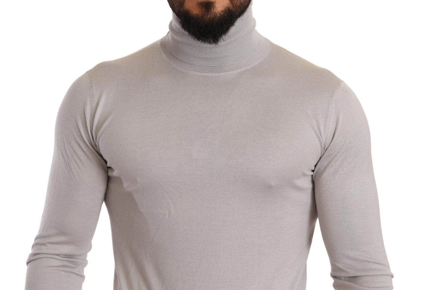 Eleganter Rollkragenpullover aus einer Kaschmir-Seiden-Mischung