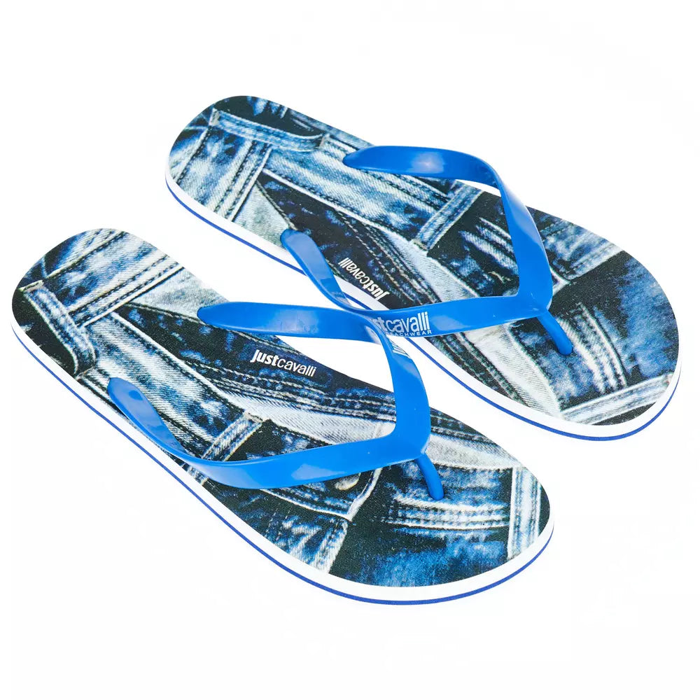 Trendige hellblaue Flip Flops für Männer