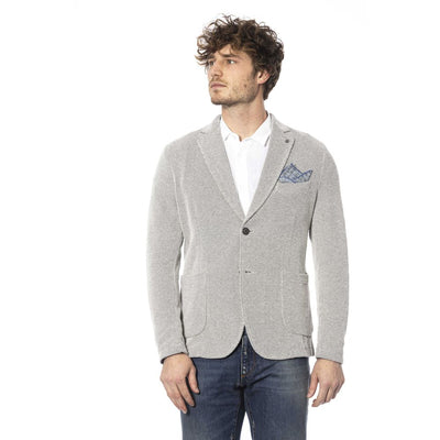 Blazer aus beiger Baumwolle