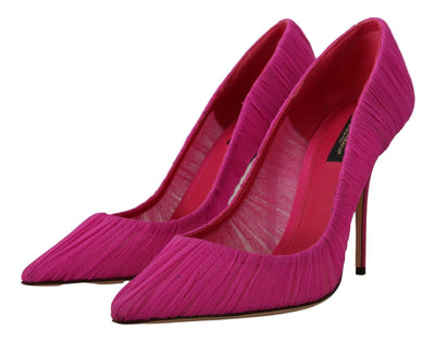 Elegante Rosa Tüll Mesh Heels Pumps