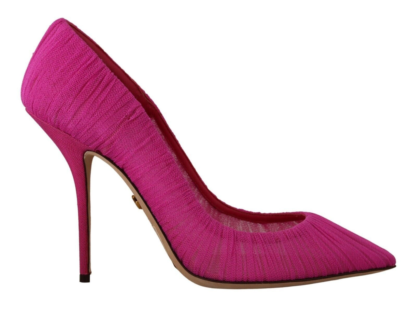 Elegante Rosa Tüll Mesh Heels Pumps