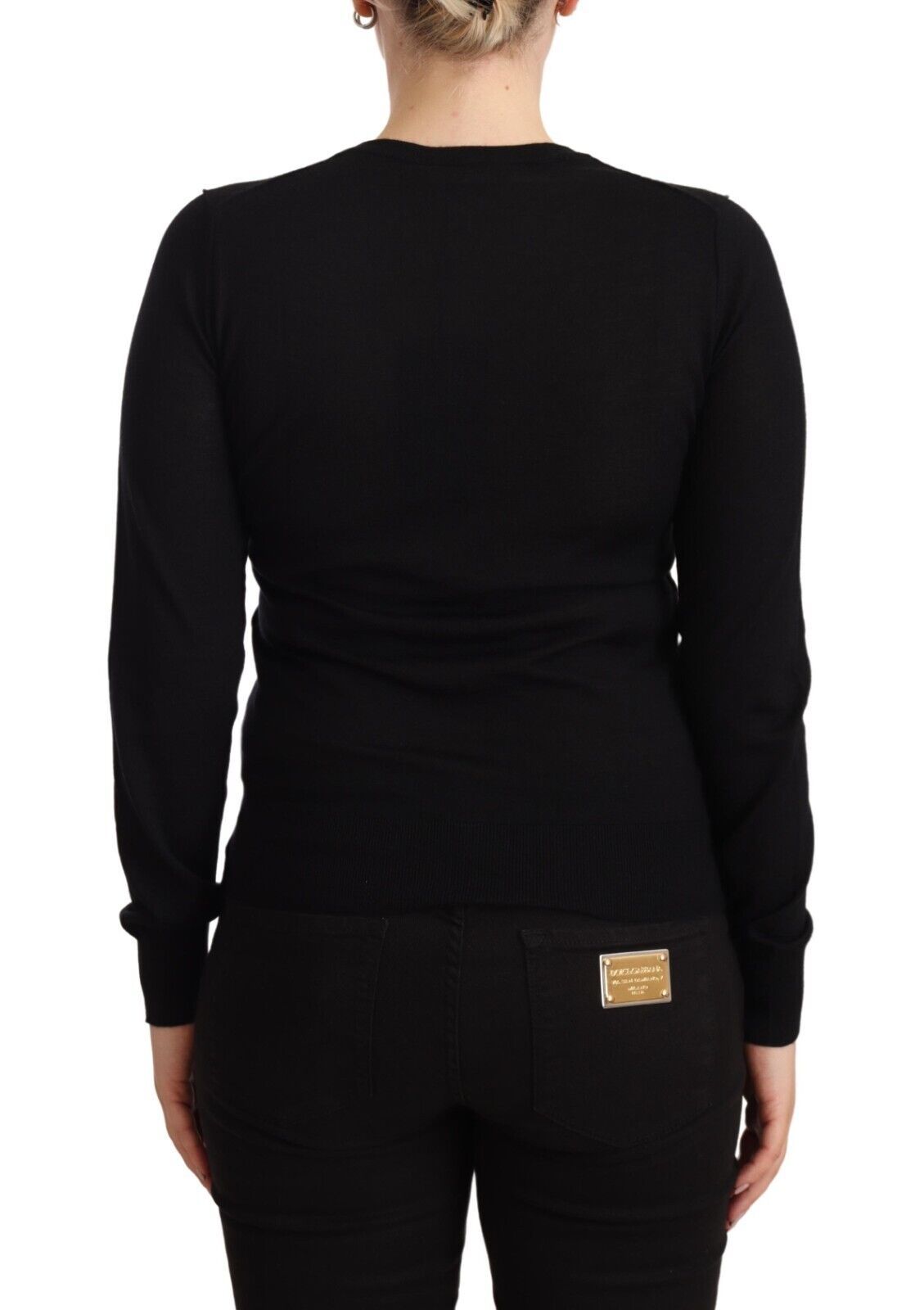 Eleganter schwarzer Rollkragenpullover