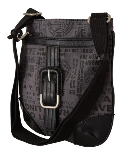 Schicke graue Stoff-Crossbody-Tasche