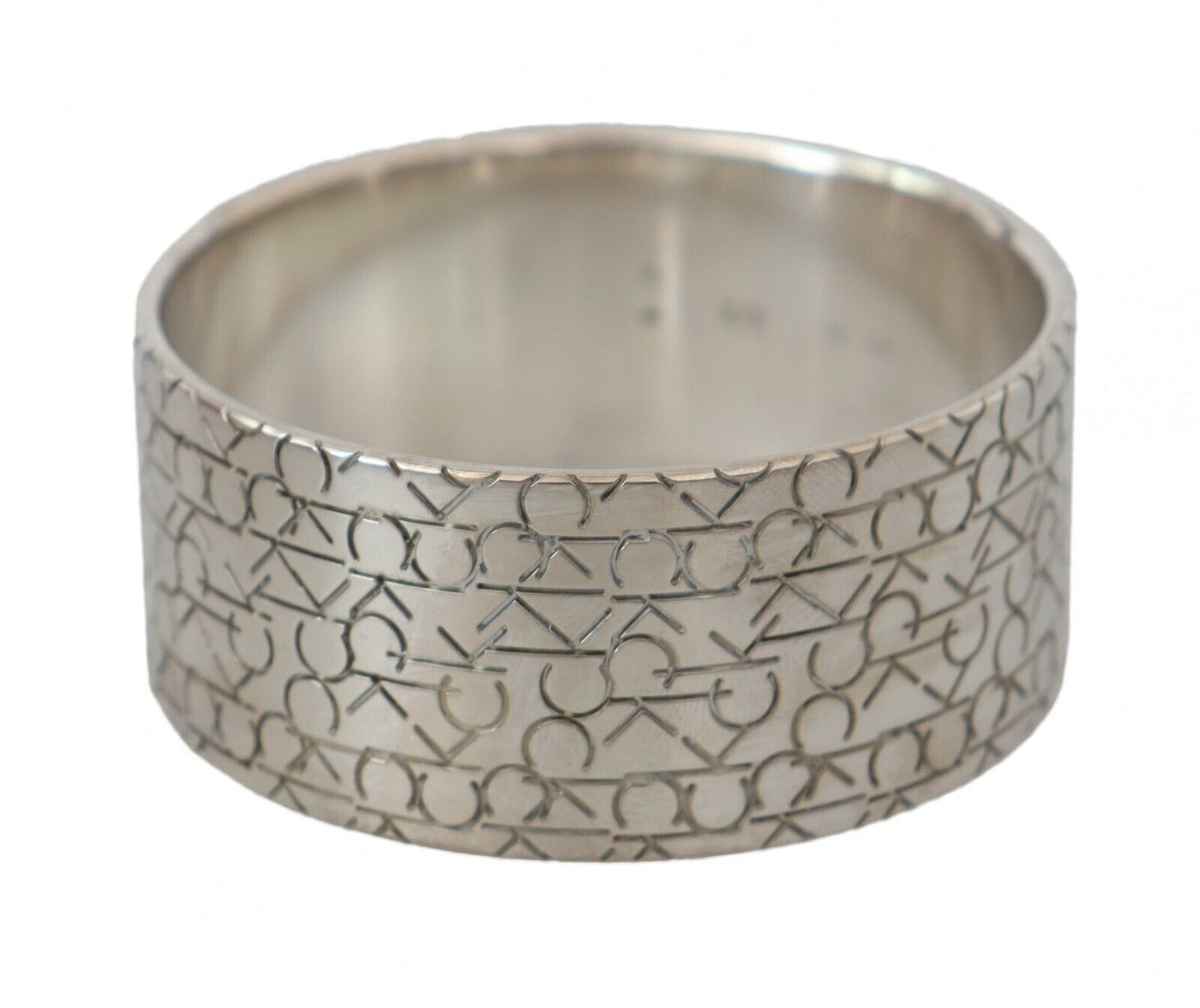 Eleganter Sterling Silber Logo-Armreif