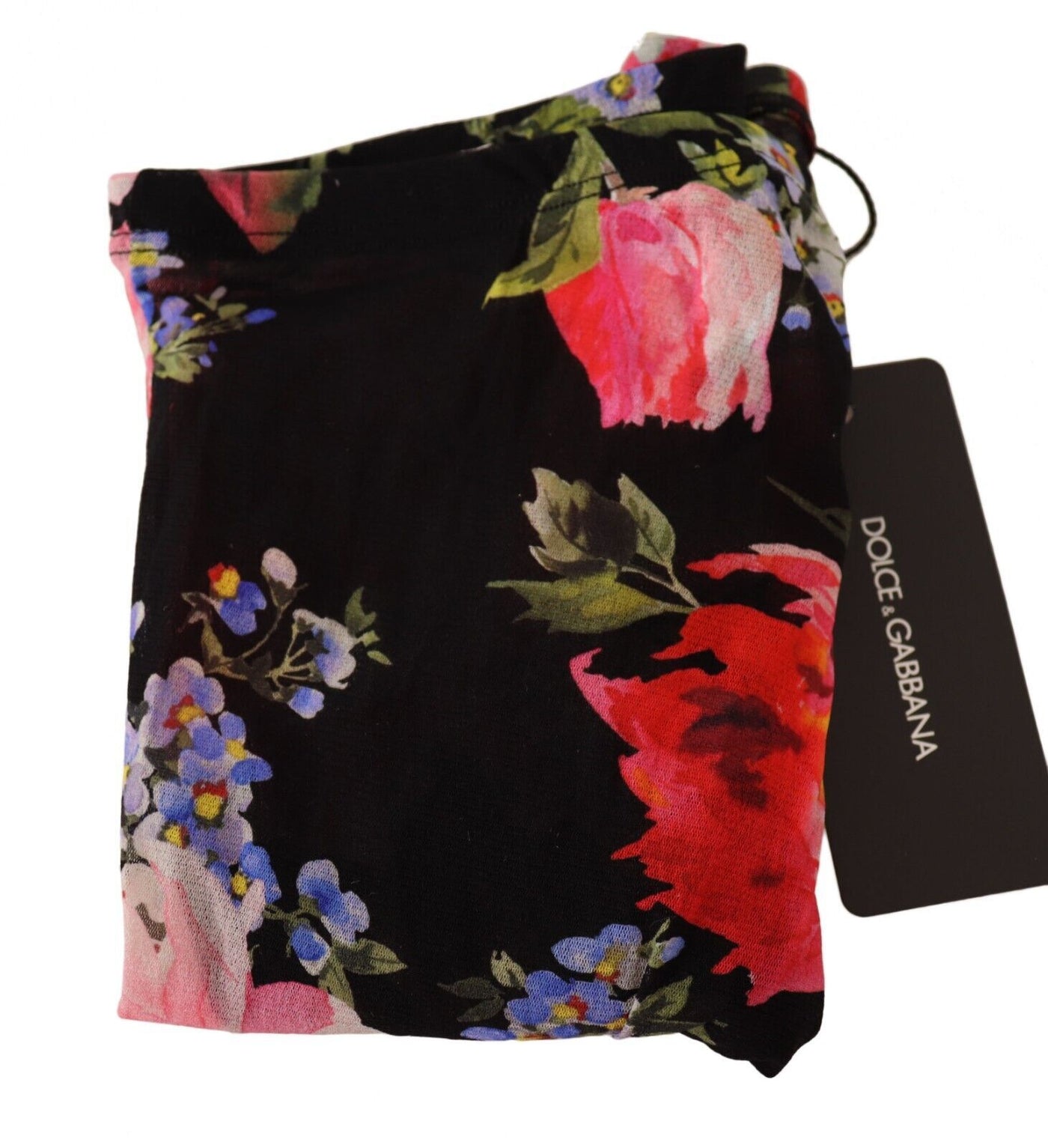 Nylonstrumpfhose Floral Noir - Elegance in Bloom