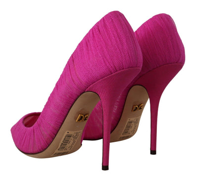 Elegante Rosa Tüll Mesh Heels Pumps