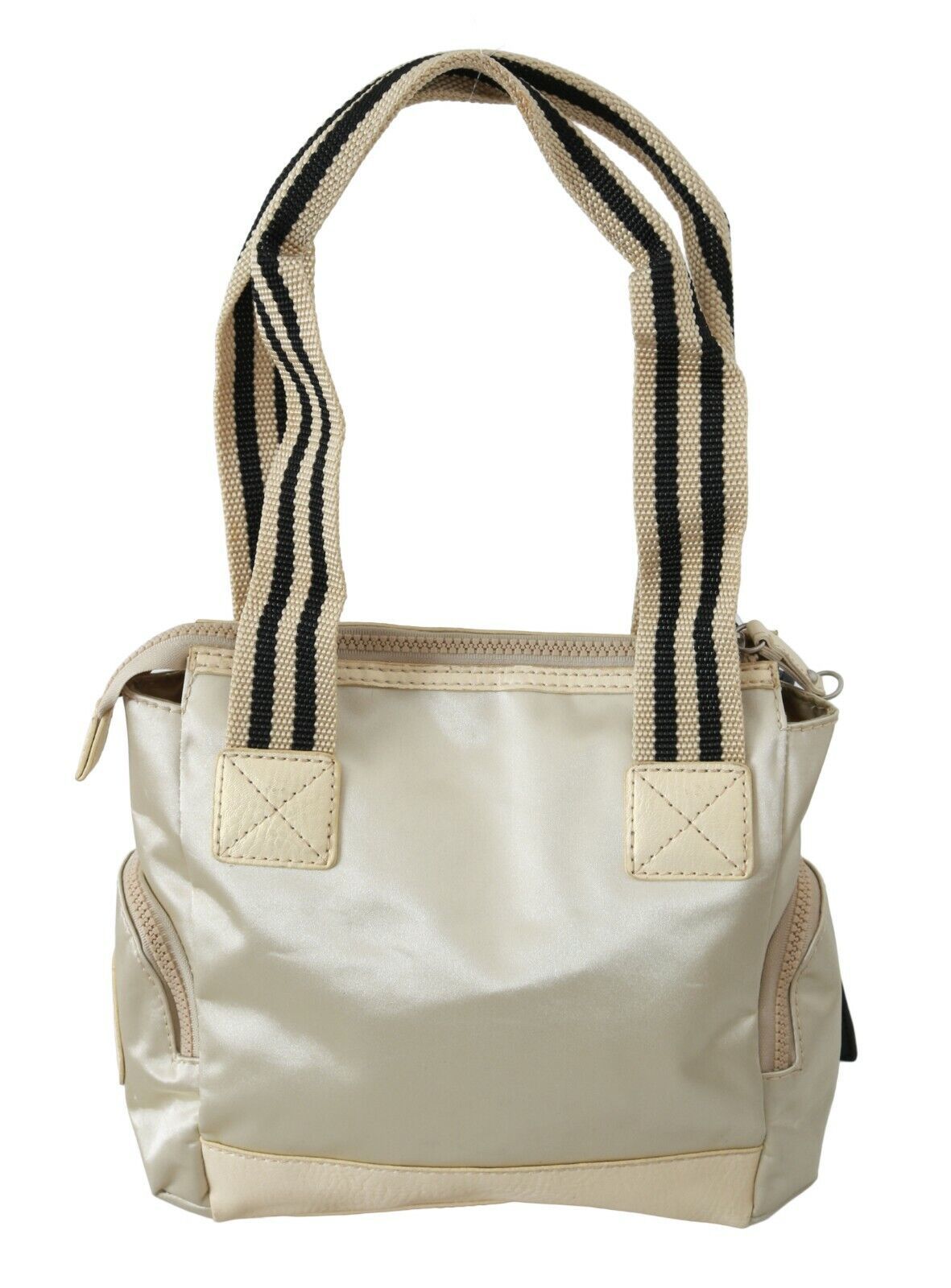 Chic Beige Stoff Handtasche