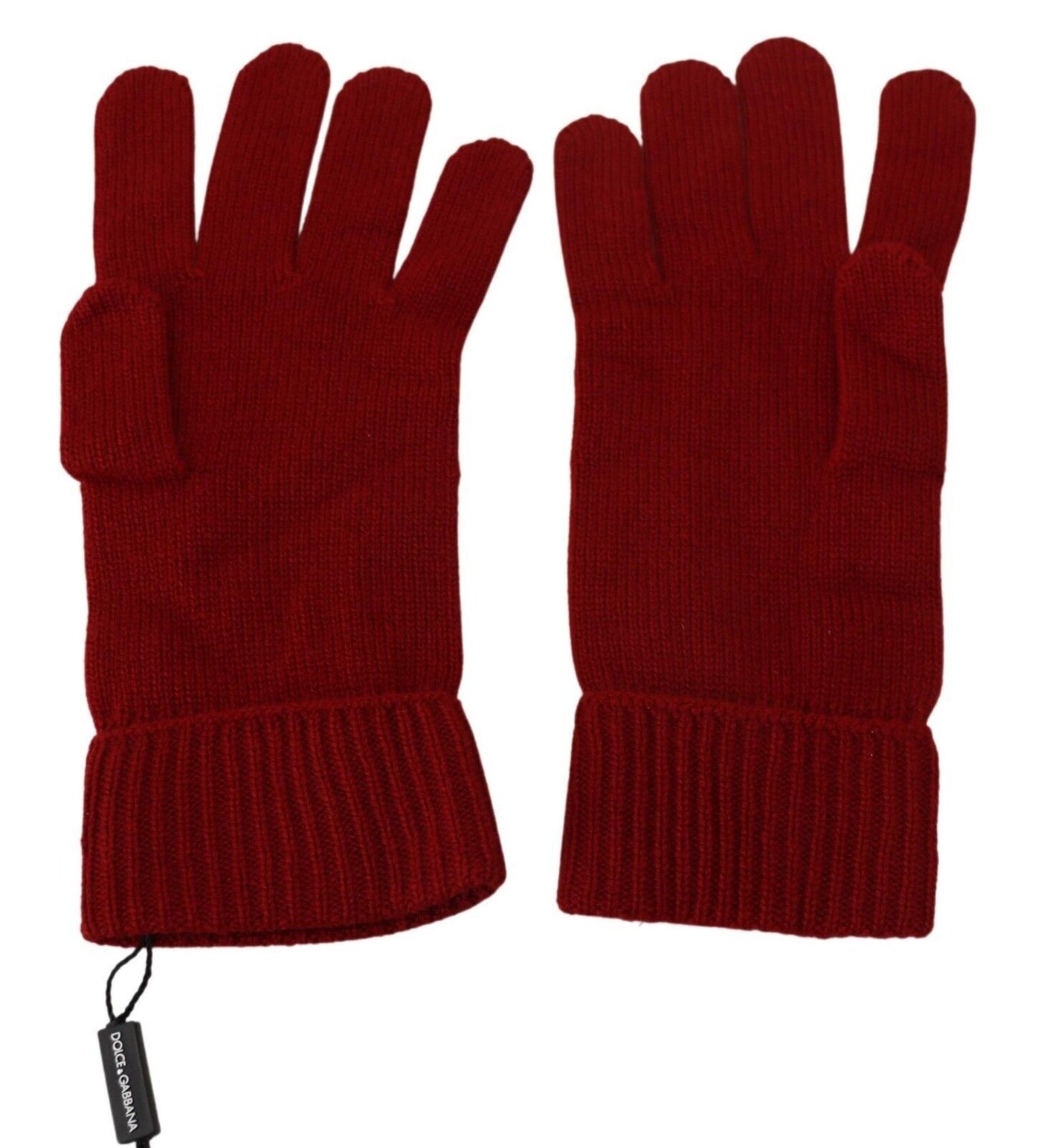 Elegante rote Kaschmir-Winterhandschuhe