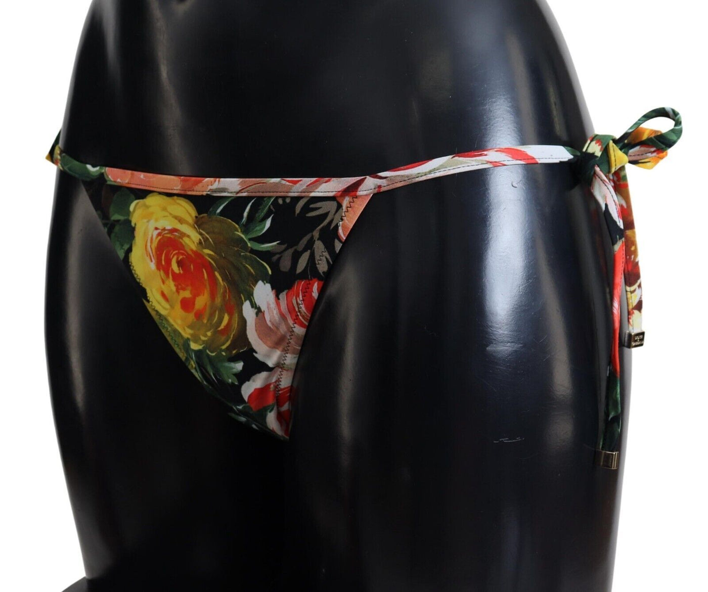 Elegantes Bikini-Höschen mit Blumenmuster - Kordelzug-Verschluss