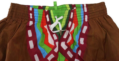 Multicolor Print Badeshorts Boxer Style