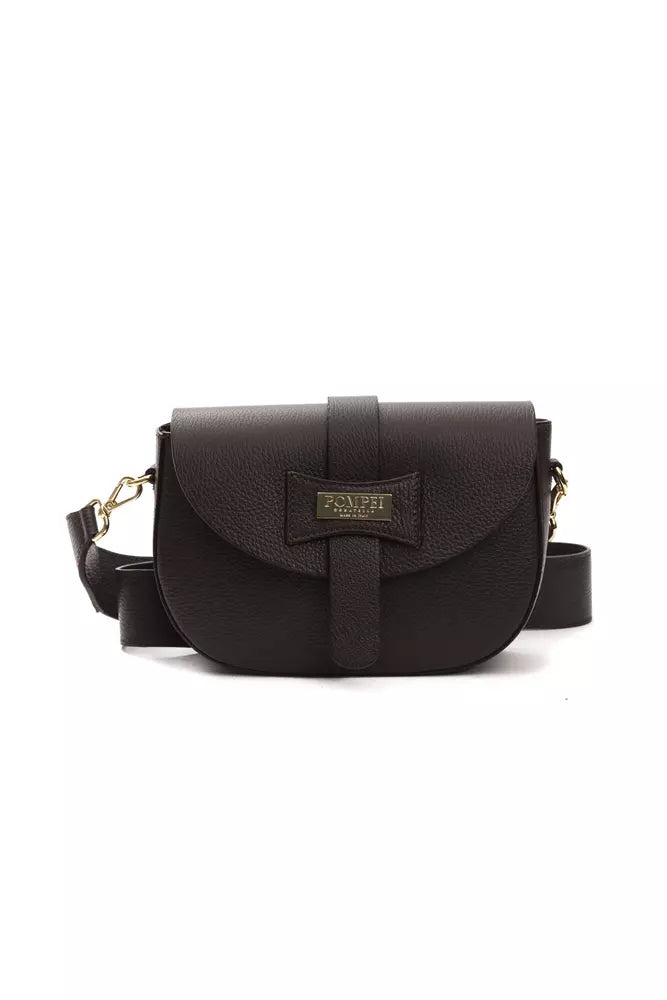 Schicke braune Leder-Crossbody-Tasche