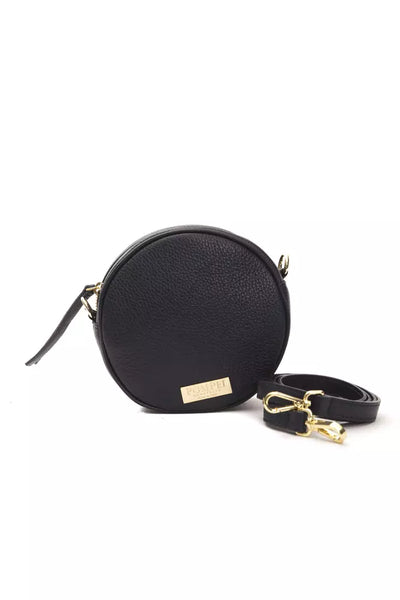 Elegante graue ovale Crossbody-Tasche aus Leder