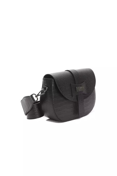 Elegante Crossbody-Tasche aus Leder mit Kroko-Effekt