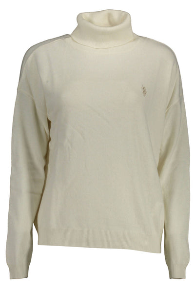 Eleganter Rollkragenpullover mit gesticktem Logo