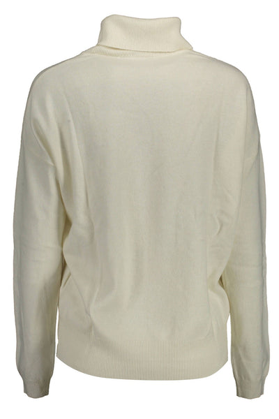 Eleganter Rollkragenpullover mit gesticktem Logo