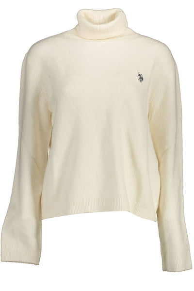 Eleganter Rollkragenpullover mit gesticktem Logo